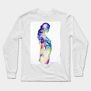 The universe inside a woman's soul Long Sleeve T-Shirt